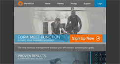 Desktop Screenshot of elevationfit.com